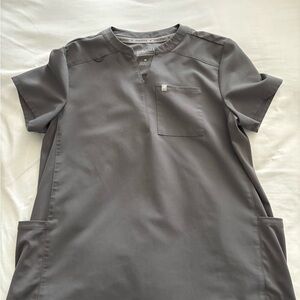 Fabletics Grey Maternity Scrub top